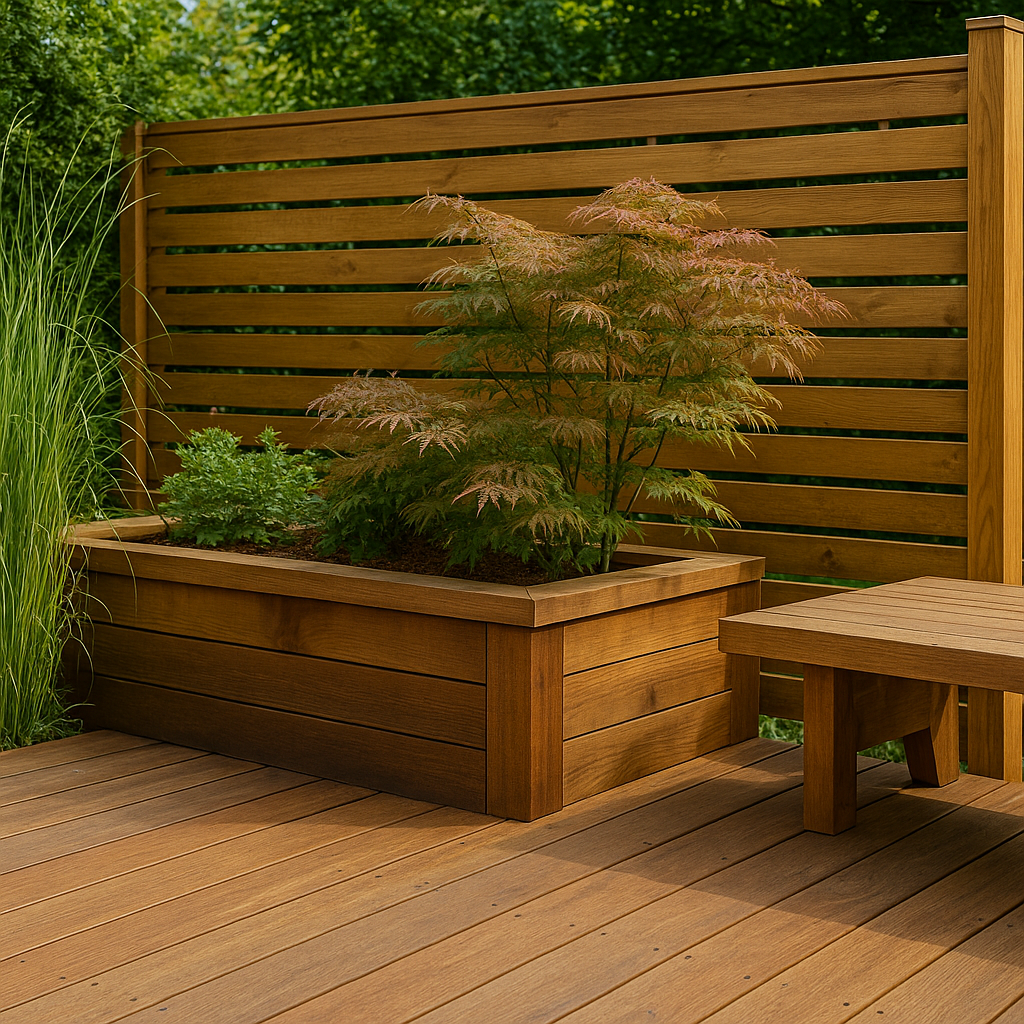 Holz im Garten